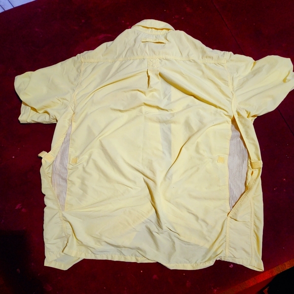 Exofficio Men's L loose fit Yellow Vented Outdoor Fishing Hiking Camping Shirt - Picture 10 of 11